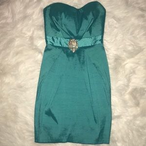 Teal formal dress
